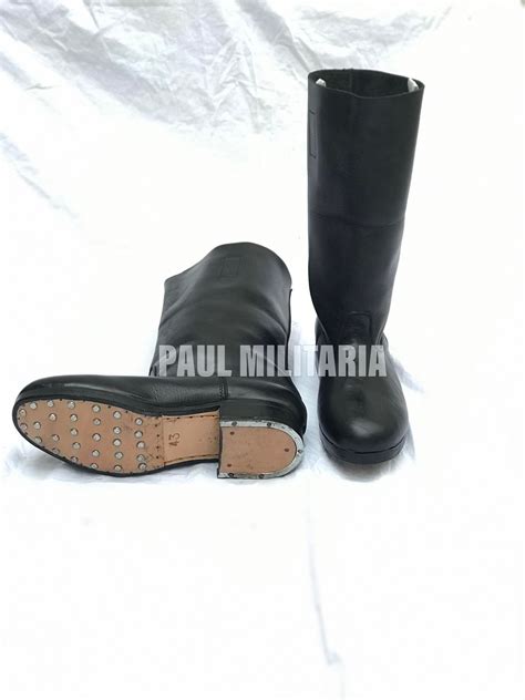 leather jackboots with heel plates